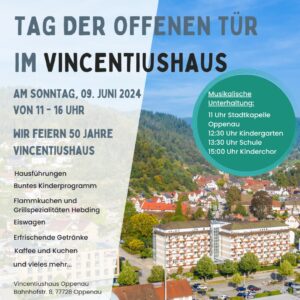 Einladung Tag der offenen Tür Vincentiushaus