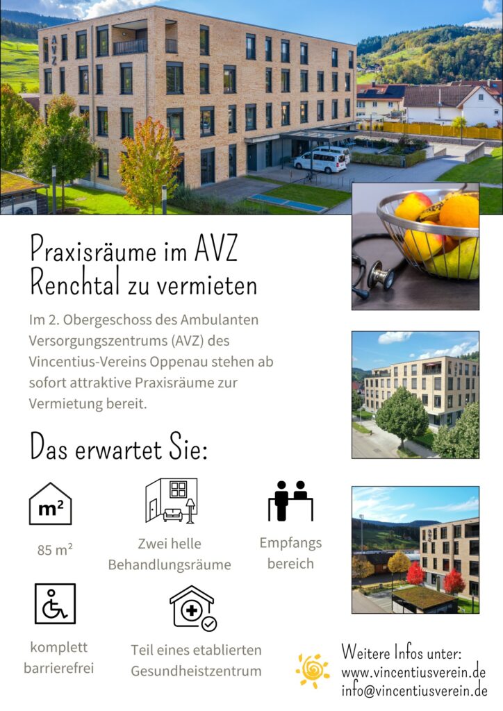 Praxisräume im AVZ Renchtal zu vermieten